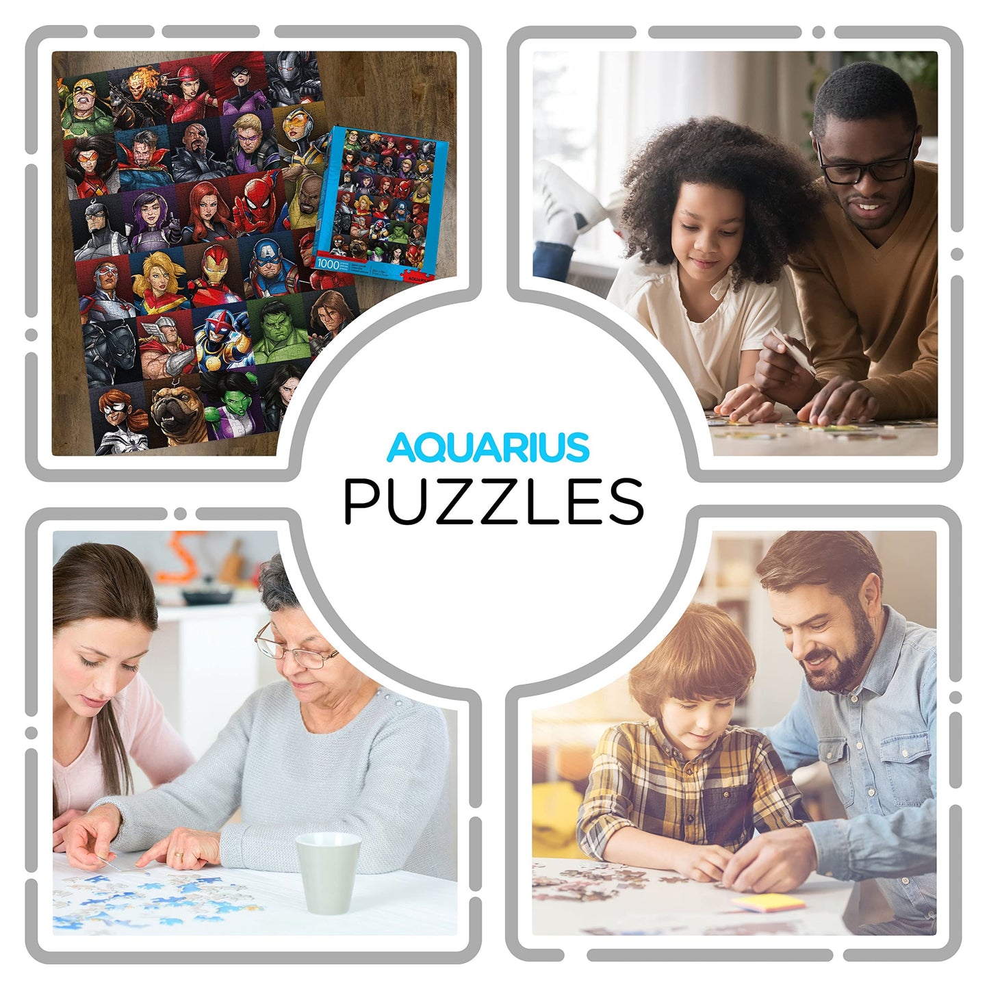Aquarius Marvel Puzzle Superheroes (1000 Piece Jigsaw Puzzle) - Officially Licensed Marvel Merchandise & Collectibles - Glare Free - Precision Fit - 20 X 28 Inches