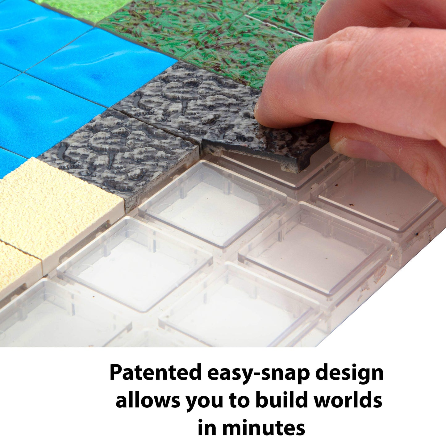 Monster Protectors Adventure Terrain- 50 Piece Rock Tile Expansion Pack- Hand-Painted ¬ Tile Set- Amazing Tabletop Terrain In Minute- Customize Your D&D And Pathfinder Dungeons