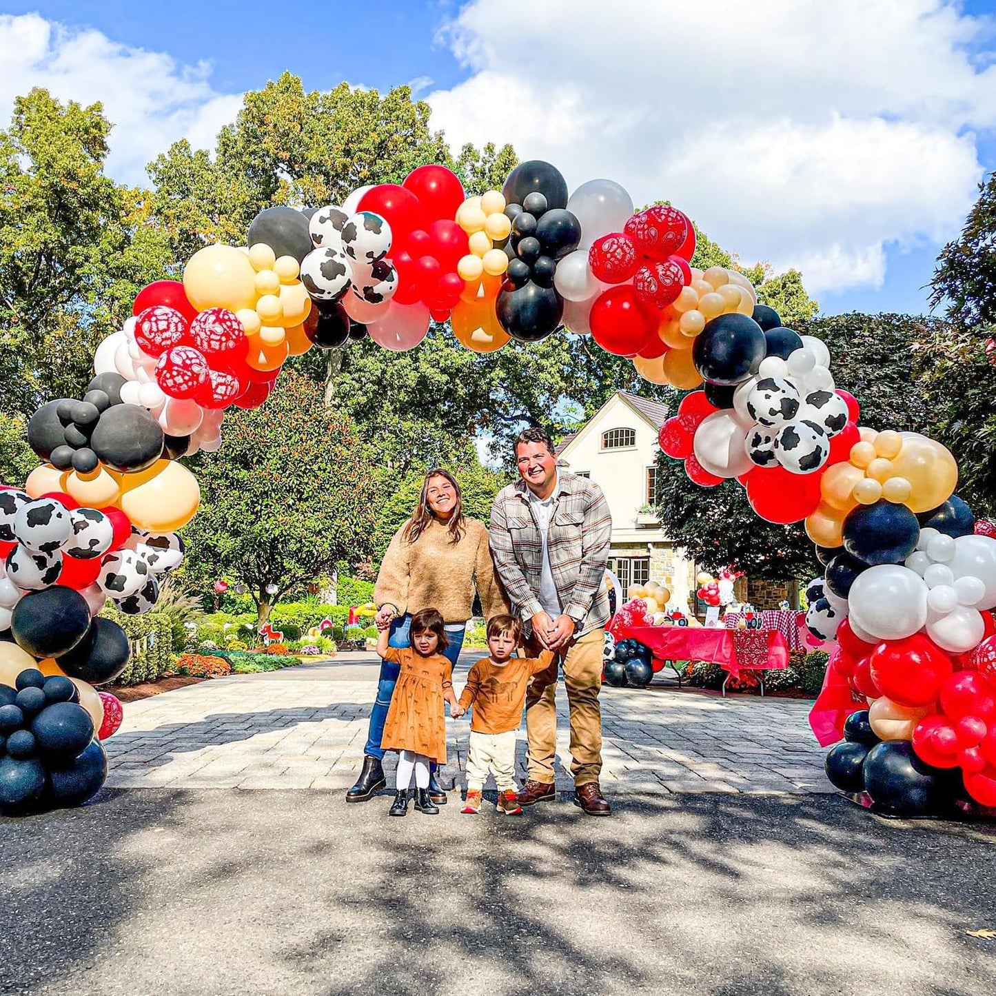 Baipian Cow Balloons, 60 Pcs Cow Print Balloons, 12 Inch Funny Farm Animal Balloons Latex Balloons Helium For Children Yard Farm