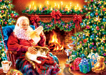 Masterpieces 500 Piece Glitter Jigsaw Puzzle - Christmas Dreams - 15''X21''
