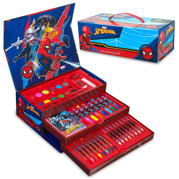 Marvel Art Supplies for Kids Art Set Avengers Painting Colouring Sets for Children Crayons Paints Markers Iron Man Captain Ameri