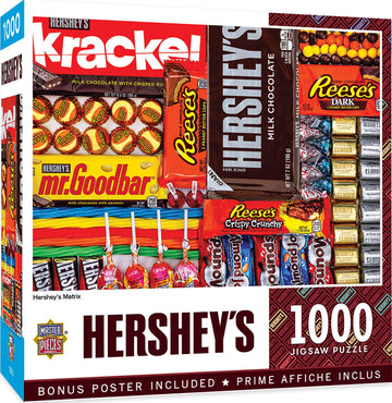 Masterpieces 1000 Piece Jigsaw Puzzle For Adults, Family, Or Youth - Hershey'S Matrix - 19.25'X26.75'.