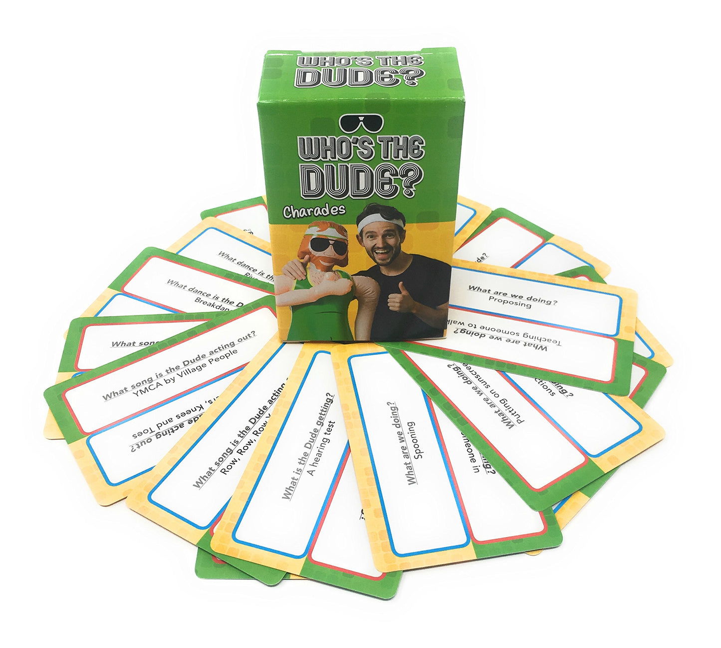 Identity Games Charades Game for Family Fun - Ages 16+, Cardboard, Green Yellow, Model IDG6010, 440 Hilarious Scenarios