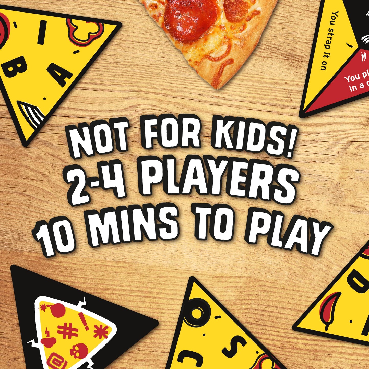 Big Potato Card Game - P for Pizza XXXXtra Hot, Travel Edition, Perfect for Holidays & Camping, Model PIZXSAL01UNI