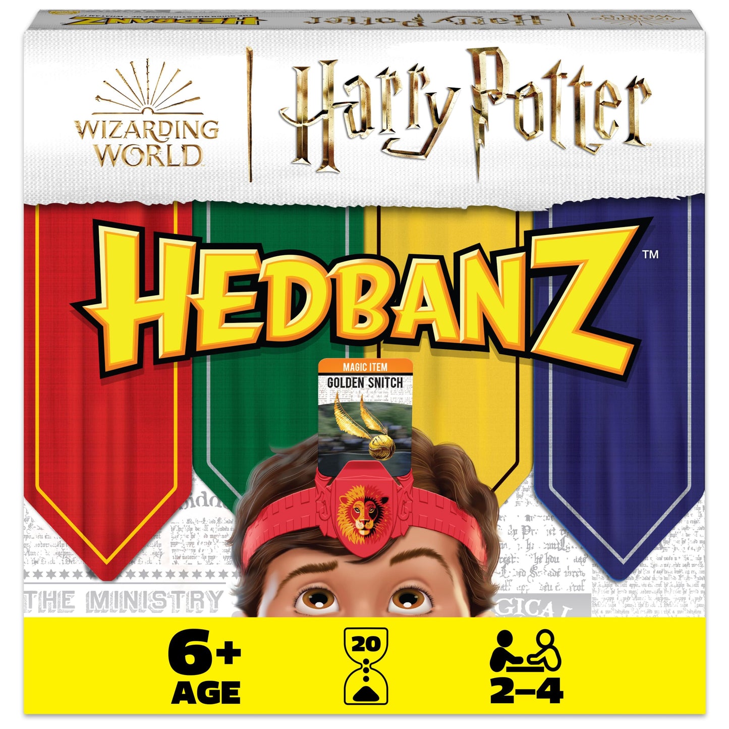 Spin Master Games Hedbanz Harry Potter Wizarding World Edition Board Game for Ages 6+, Paper Material, Color: Wizarding World Hedbanz