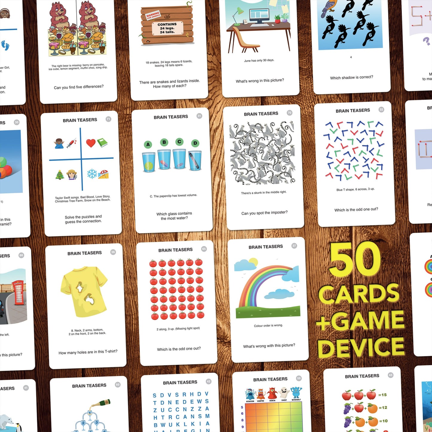 100 PICS Christmas Jokes Family Game - Secret Santa Stocking Stuffer and Travel Card Games