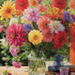 Cross & Glory - Rainbow Dahlia Delight - 1000 Piece Jigsaw Puzzle For Adults | Vibrant Flower Collection | Satin Finish | Challenging & Colorful Art