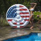 Swimline Inflatable Americana Peace Sign Island Pool Raft