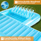 Sloosh Inflatable Tanning Pool Lounge Float  85 x 57 Extra Large Sun Tan Tub mature-themed Floats Raft for Sunbathing Suntan Blow up Lounger Bed Floatie mature-themeds(XL-Blue)