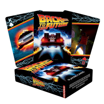 Aquarius Back To The Future Playing Cards - Back To The Future Themed Deck Of Cards For Your Favorite Card Games - Officially Licensed Bttf Merchandise & Collectibles, Black, Red, Yellow, 2.5 X 3.5