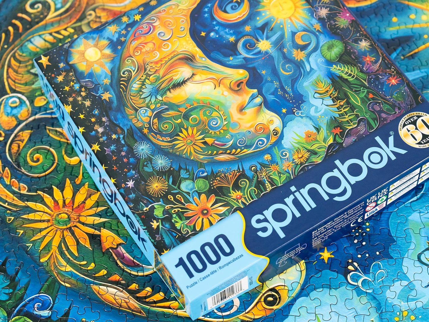 Springbok'S Blue Moon 1000 Piece Puzzle For Adults By Artist Claudia Mckinney Is A Fun And Vivid Image To Challenge You