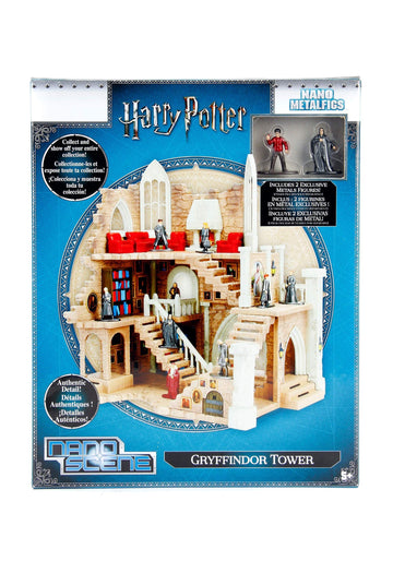 Nano Metalfigs Nanoscene Harry Potter Gryffindor Tower Collectors Environment With 2 Exclusive Figures (32 Piece)
