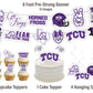 Tcu Party Supplies (42 Pieces) For Tcu Graduation, Tailgating And Birthday Party Decorations With Texas Christian University Hor