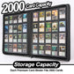enhanced 2000 Pocket Card Binder - 20 Pocket Trading Card Binder with Sleeves Fits 2000 Cards  Ringless Card Album for TCG - Model A Classic Black