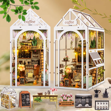 Acemend Diy Book Nook Kits For Adults, Diy Miniature Booknook Kit With Led, 3D Creative Decorative Bookend Bookshelf Insert 3D P