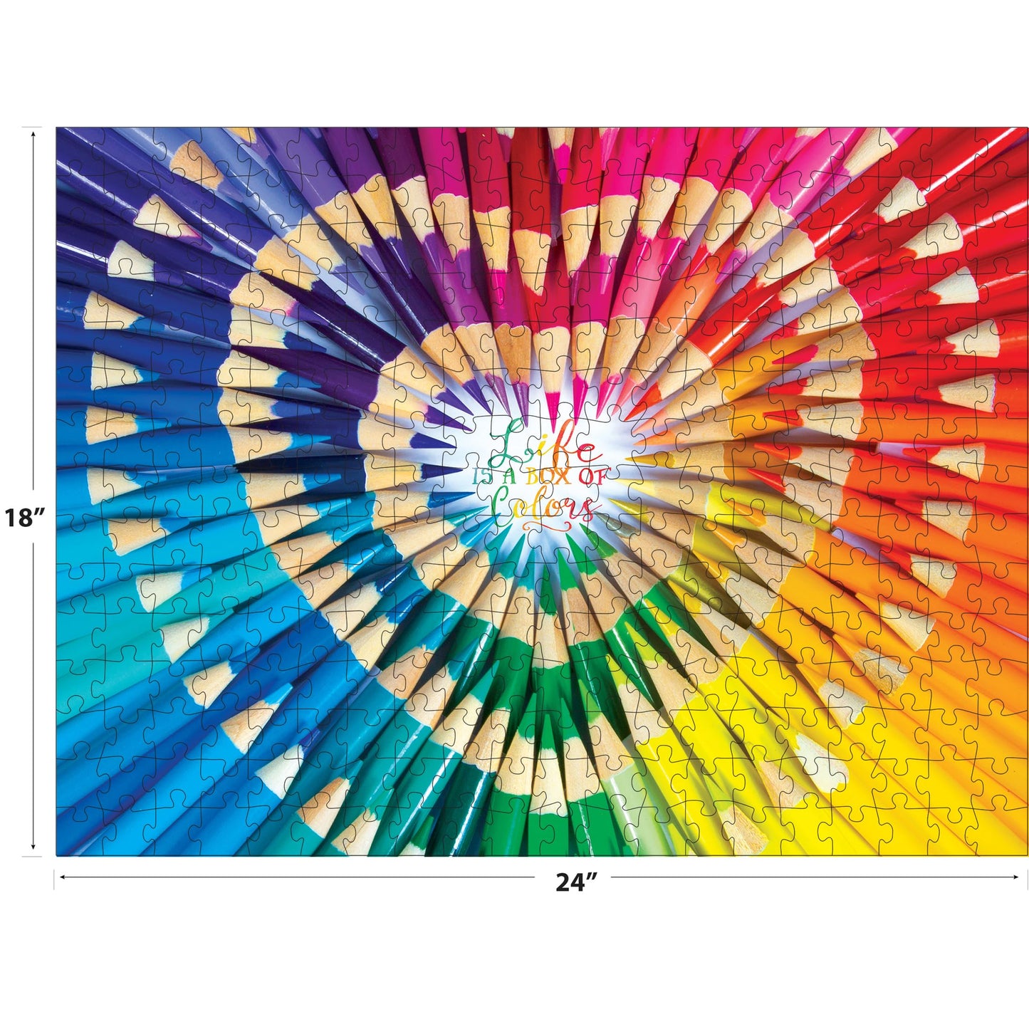 Roseart - Kodak Premium - Life Is A Box Of Colors - 550 Piece Jigsaw Puzzle For Adults