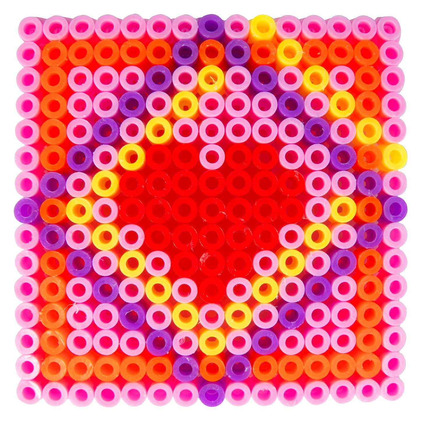 Heart Themed Fuse Bead Kits (24ct)- Perfect Goodie Bag Party Favors for Kids Birthday Party - Each Includes Pixel Art Craft Acti