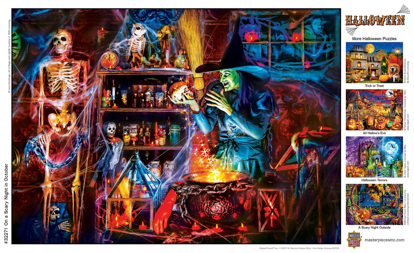 Baby Fanatics MasterPieces 500 Piece Glow in The Dark Halloween Jigsaw Puzzle - A Dark Brew - 15x21