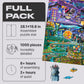 Unidragon Original + Ic4 Design Wooden Jigsaw Puzzle For Adults And Kids, Puzzle Board Game, Quezzle Space Adventures, Full Pack, 1000 Pieces, 28.2 By 19.6 Inches