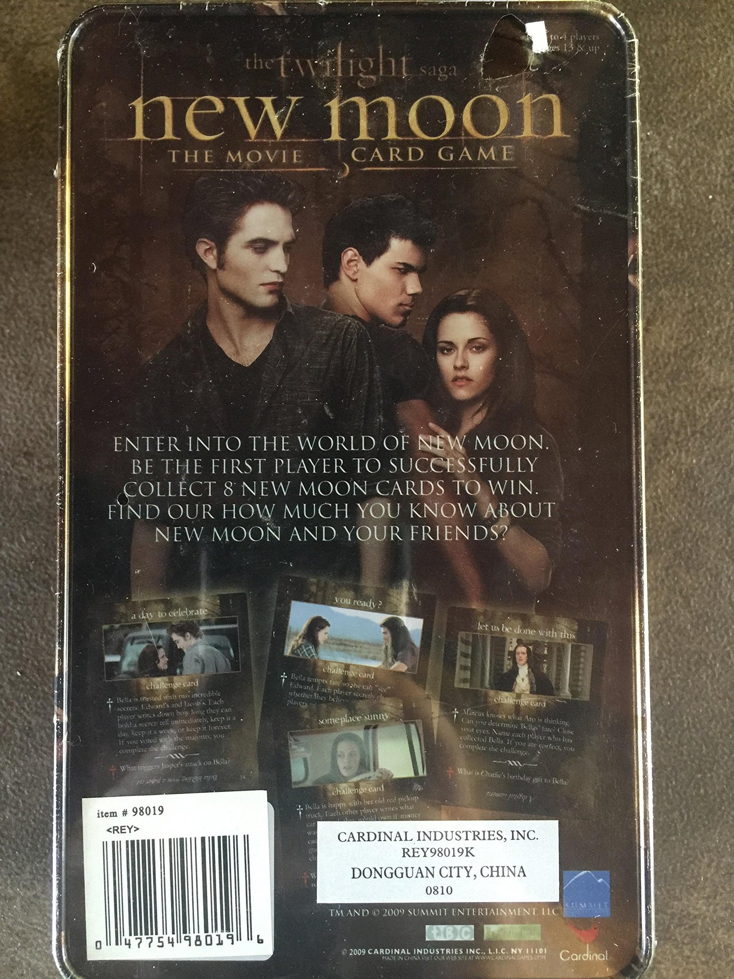 Twilight New Moon The Movie Trivia Card Game