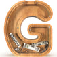 Sulevalt 12  Extra Large Wooden Letter Piggy Banks - Piggy Banks for Boys Girls Kids  Alphabet Money Banks with Initial G - Coin Banknote Bank Birthday/Christmas for Kids