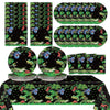 Reptile Snake Birthday Party Supplies Favors Serves 24 Lizard Party Paper Plates Napkins Set Jungle Swamp Snake Tablecloth Table
