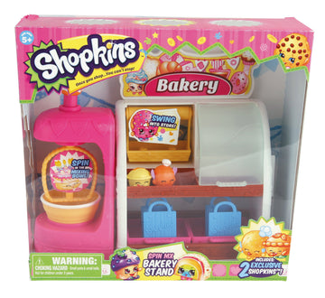 RANGS JAPAN Shopkins Bakery Playset - Pink, Model 56009, Fun Playset for Kids