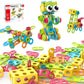 Picassotiles 115 Piece Building Blocks Set Kids Stem Toy Construction Engineering Sensory Toys Kit Block Children Early Educatio
