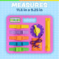Buckle Toys Busy Board - Montessori Learning Toy For Toddlers - Foam Sensory Board - Develop Fine Motor Skills - Pink