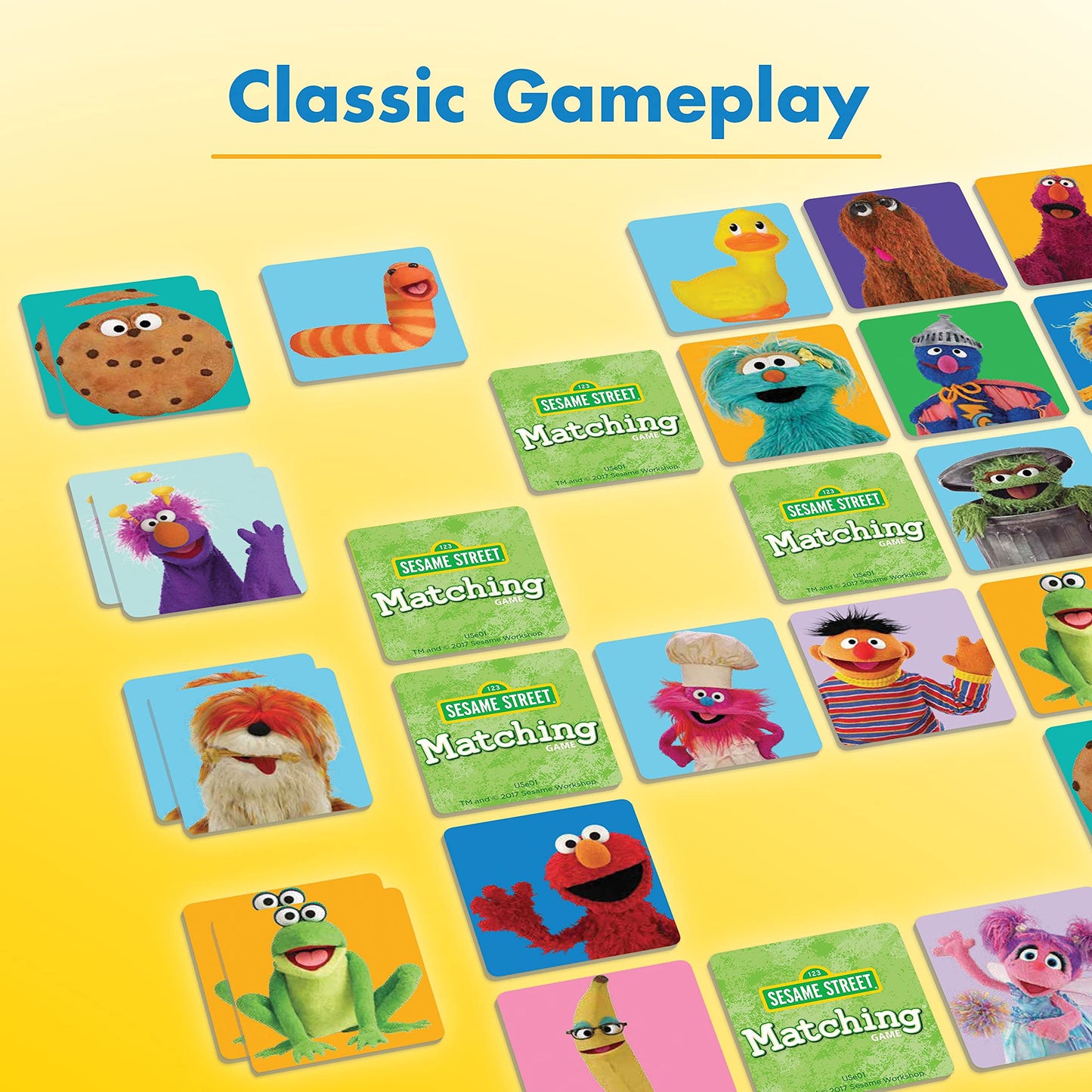 Wonder Forge Sesame Street Matching Game for Kids Ages 3-5 | Cardboard | Fun Memory Game with Beloved Characters | Model 60001744