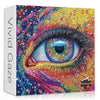 Impossible Puzzles for Adults 1000 Pieces, Colorful Eye Gemstone Art Puzzles Difficult, Rainbow Crystal Hard Challenging Jigsaw 