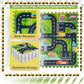 Sorbus Foam Playmat For Kids - Traffic Play Mat For Babies - Interlocking Floor Mats City Road Design - Track Play Rug For Children - Educational Playmat Rug Squares For Toy Cars & Trucks (12 Tiles)