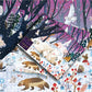 Elena Essex Puzzle - Snowfall | Christmas Puzzles 1000 Pieces | Puzzles For Adults 1000 Pieces | Holidays Snow Polar Bear Winter Animals Puzzle | Size 28X20 Inches