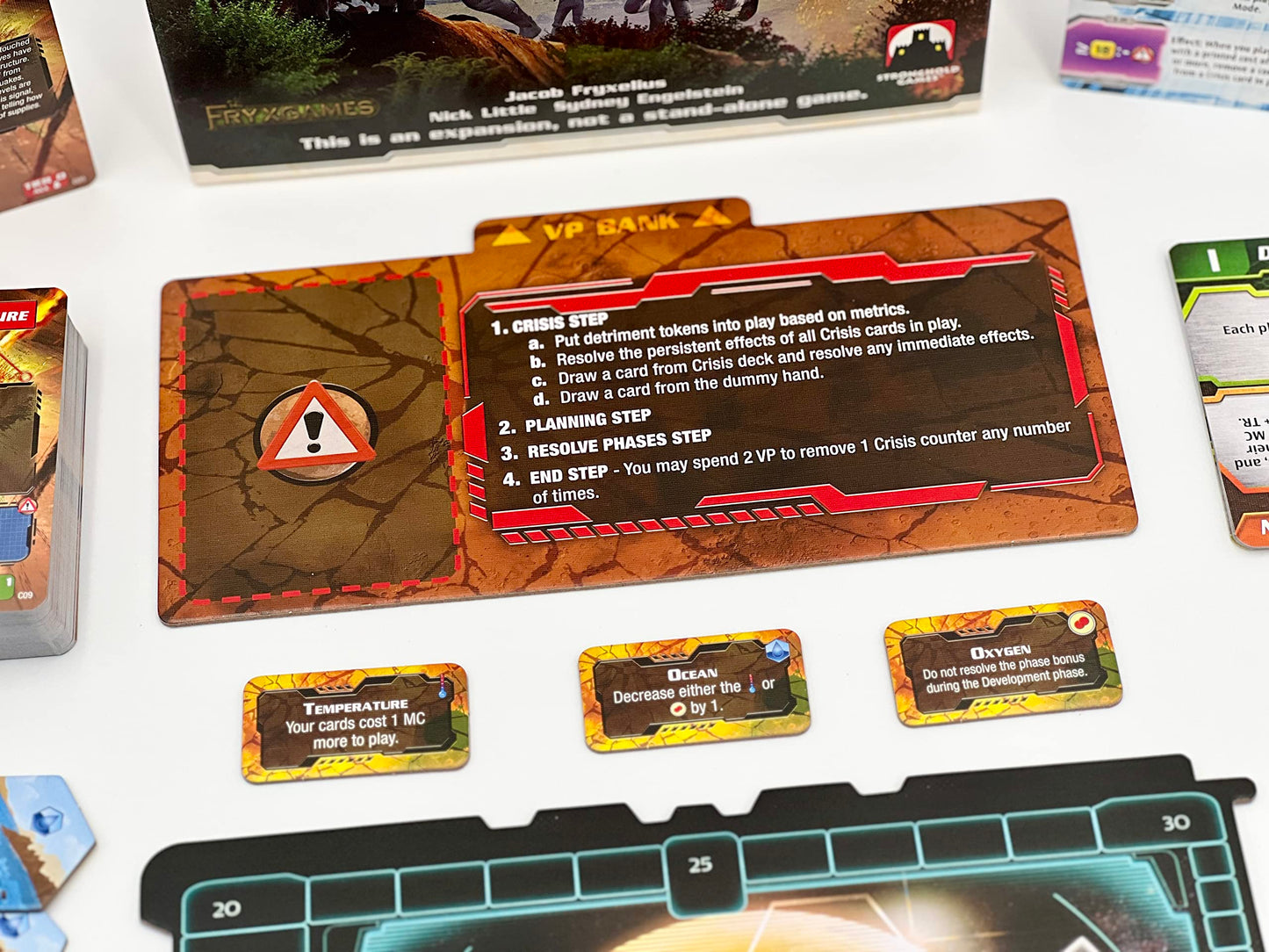 Terraforming Mars Ares Expedition: Crisis By Stronghold Games, Cooperative Board Game Expansion