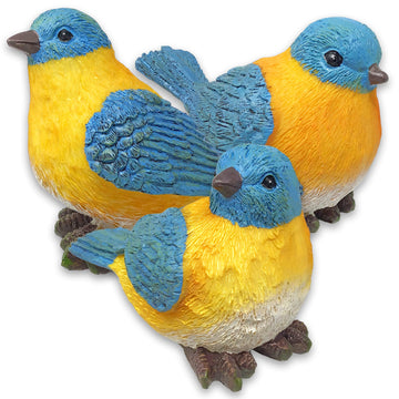 Banberry Designs Bluebird Figurines Set Of 3 Styles 4' H