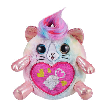Rainbocorns Big Hair Surprise (Kitten) By Zuru Cuddle Plush Stuffed Animal, 30+ Surprises, Collectible Baby Booboocorns, Hair Accessories, Charm Bracelets, Stickers, Ages 3+ (Kitten)