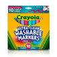 Crayola Ultra Clean Washable Markers, Tropical, Gift for Kids, 10Count