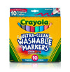 Crayola Ultra Clean Washable Markers, Tropical, Gift for Kids, 10Count