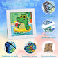 Libfx Diamond Art Kits for Kids with Frame Diamond Art for Girls Boys Beginners Arts and Crafts Ages 8-12 Birthday Gifts (Crocod