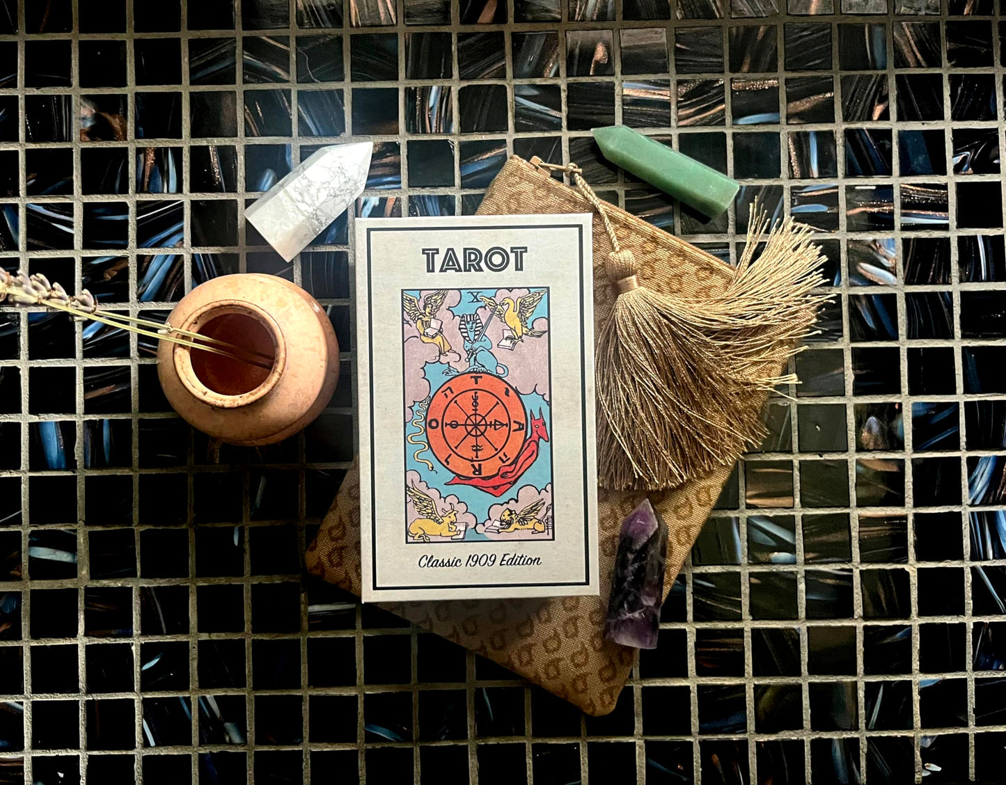 Vieux Monde Express Classic 1909 Tarot Deck & 88 Page Guide | Made In Usa