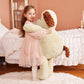 Ikasa Giant Dog Labrador Stuffed Animal Plush Toys,Puppy Soft Toy Large Cute Huge Jumbo Big Size Plushie,Gifts For Kids (30 Inches, Light Brown)