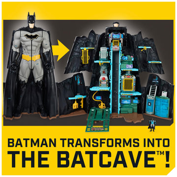 DC Comics Batman Bat-Tech Batcave Playset with 4” Figure & Accessories - Kids Toys for Boys Age 4+