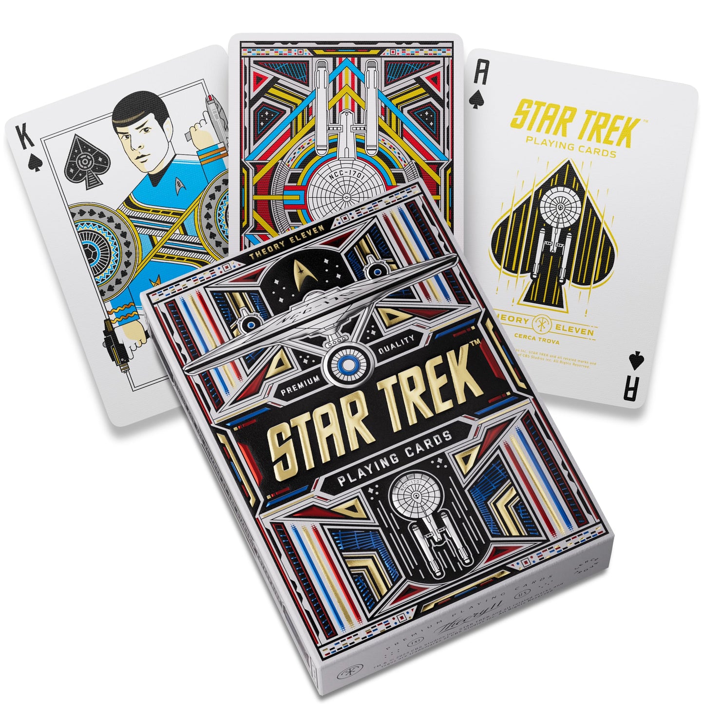 Theory11 Star Trek Light Premium Playing Cards, Poker Size Standard Index, Luxury Playing Cards