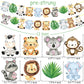Jungle Safari Animal Banners 2pcs Safari Animals Birthday Party Cutout Banners Animal Theme Party Garland Decorations for Wild O