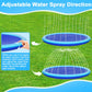 Thicken 118'' Giant Splash Pad, Non-Slip Splash Pad for Kids and Dogs, Toddler Sprinkler Pool & Splash Play Mat, Summer Outside