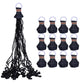 12 Pack Black Streamer Poppers, No Mess Confetti Poppers,Party Poppers No Mess Streamers Easy to Clean Handheld Streamer Cannon,