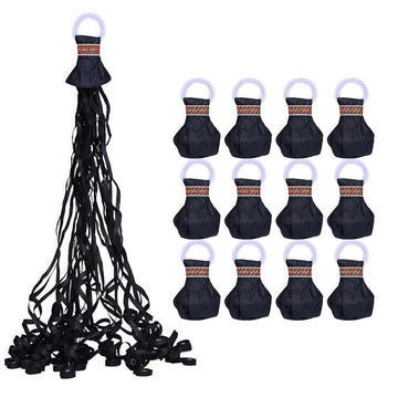 12 Pack Black Streamer Poppers, No Mess Confetti Poppers,Party Poppers No Mess Streamers Easy to Clean Handheld Streamer Cannon,