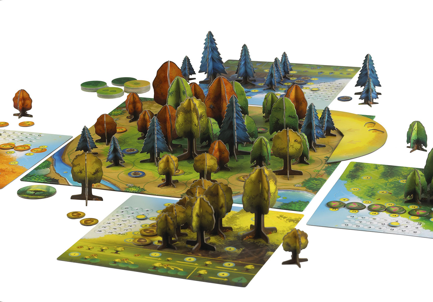 Blue Orange Photosynthesis Board Game - Strategy Game for 2-4 Players, Cardboard, Green, Model 05400, Ages 8 & Up