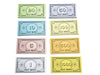 Opoly Play Money - 520Pcs Play Money for Board games - 65 of Each Bill in 8 Denominations - $1, 5, 10, 20, 50, 100, 500,  $1000