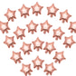 5 Inch Rosegold Star Shape Foil Balloons, 50Pcs Small Mylar Balloons Mini Balloons For Birthday Baby Shower Wedding Party Decora